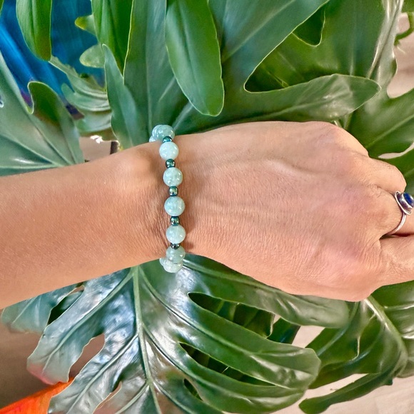 Amazonite & Hematite bracelet (one) - Picture 2 of 6